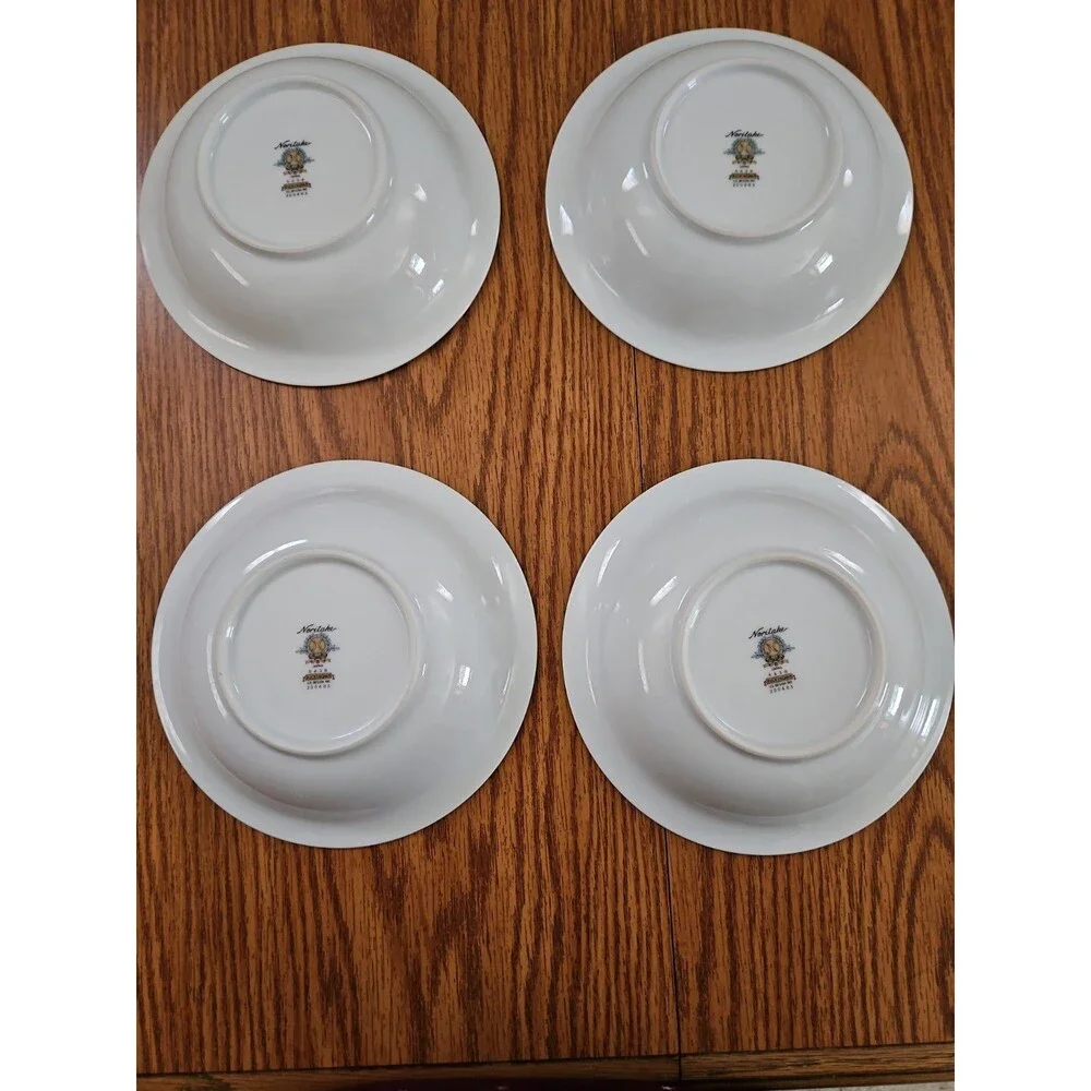 Noritake BUCKINGHAM Set of 4~7-1/2in. Cereal Soup Bowls #6438 Japan